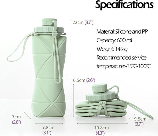 Silicone Foldable Water Bottles - Stay Hydrated Anywhere 2