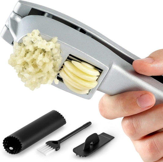 Kitchen Garlic Press Set - Effortless Garlic Preparation 2