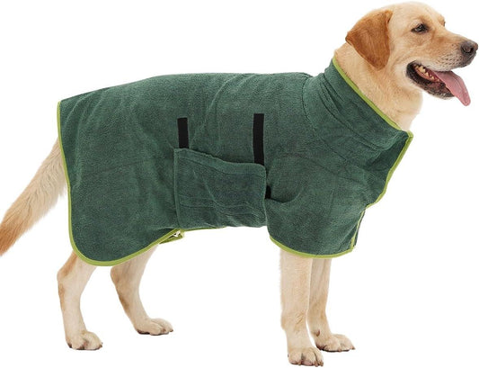 Super Absorbent Dog Bathrobe - Cozy Drying for Your Pet 2