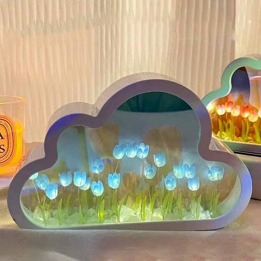 Tulip Night Light Mirror - Charming Illumination for Your Space 2