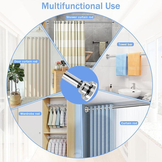 Telescopic Shower Curtain - Transform Your Shower Space 2