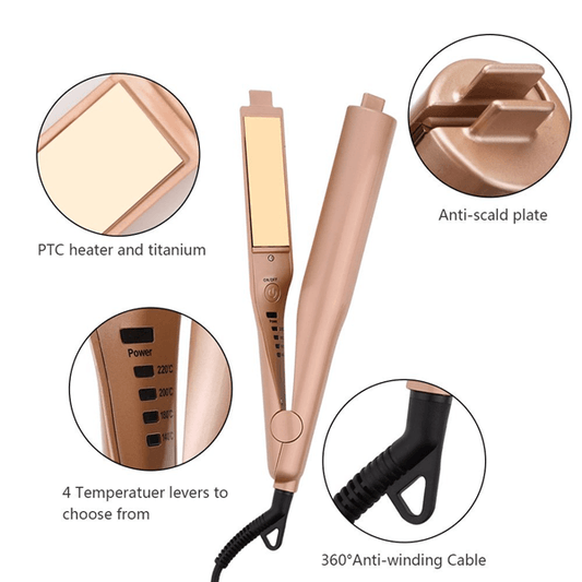 2-in-1 Twist Straightening Curling Iron - Versatile Hair Tool 2