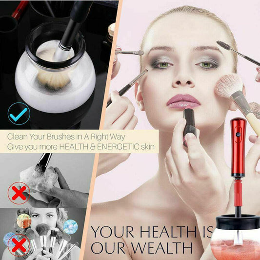 Electric Makeup Brush Cleaner - Spotless Brushes in Seconds! 2