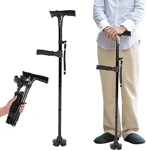 Collapsible Telescopic Cane - Sturdy Support with Safety Features 2