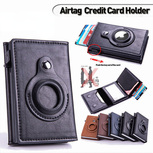 Airtag Wallet for Men Slim - RFID Blocking Security 2