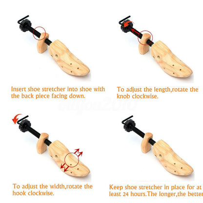Wooden Shoe Stretcher - Transform Footwear Comfort 2