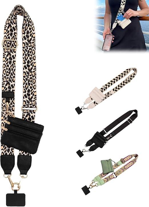 Phone Strap with Zippered Pouch - Hands-Free Convenience 2