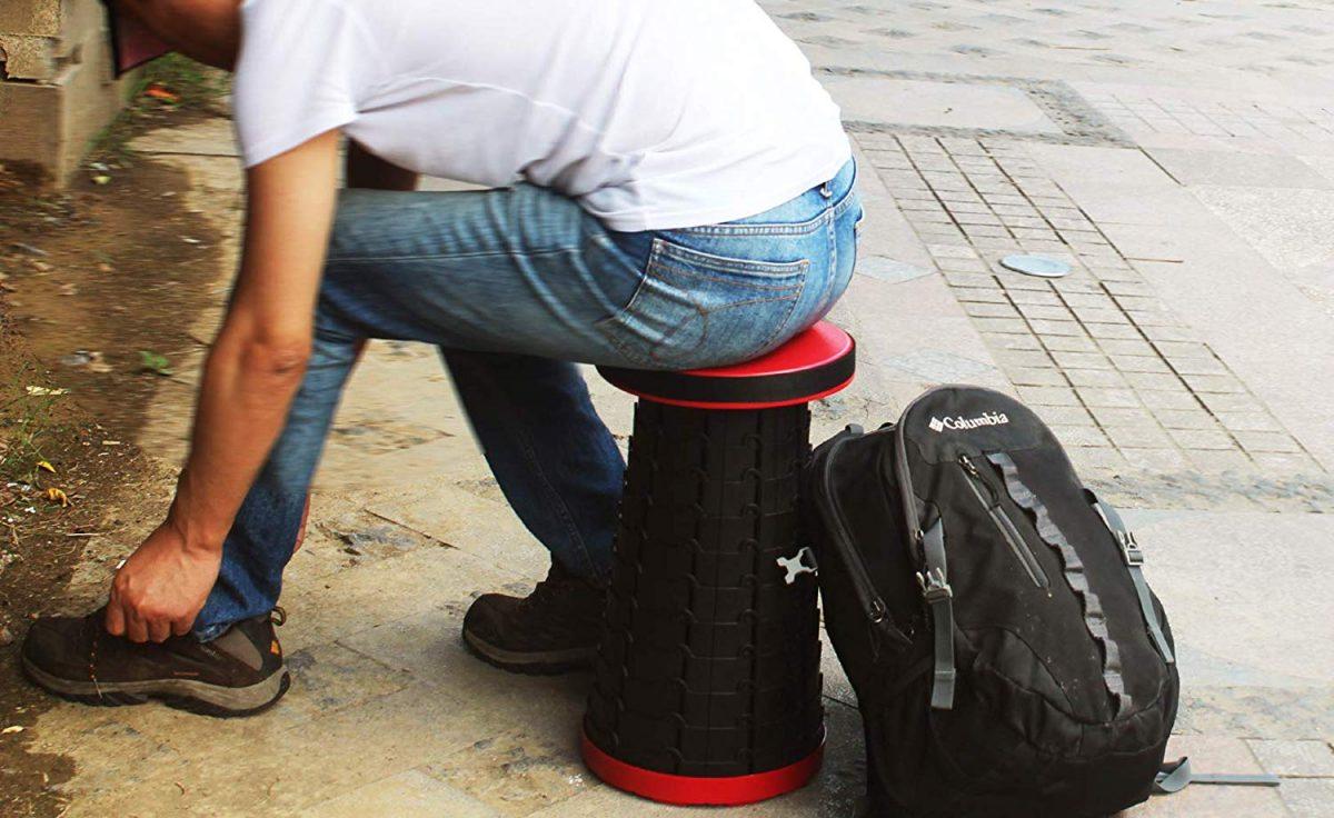 Incredible Retractable Stool - Portable Outdoor Seating 2