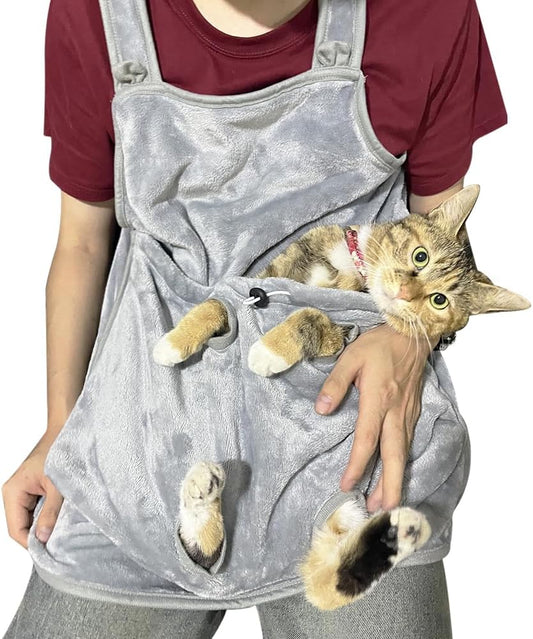Cat Carrier Apron with Sleeping - Cozy and Stylish Transport 2