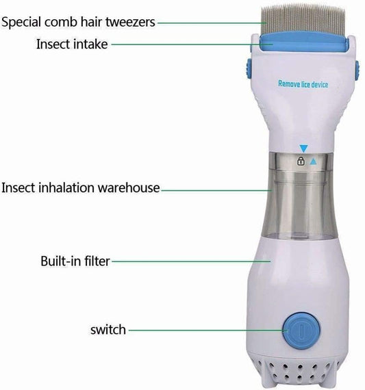 Electric Head Lice Comb - Safe & Easy Lice Removal 2