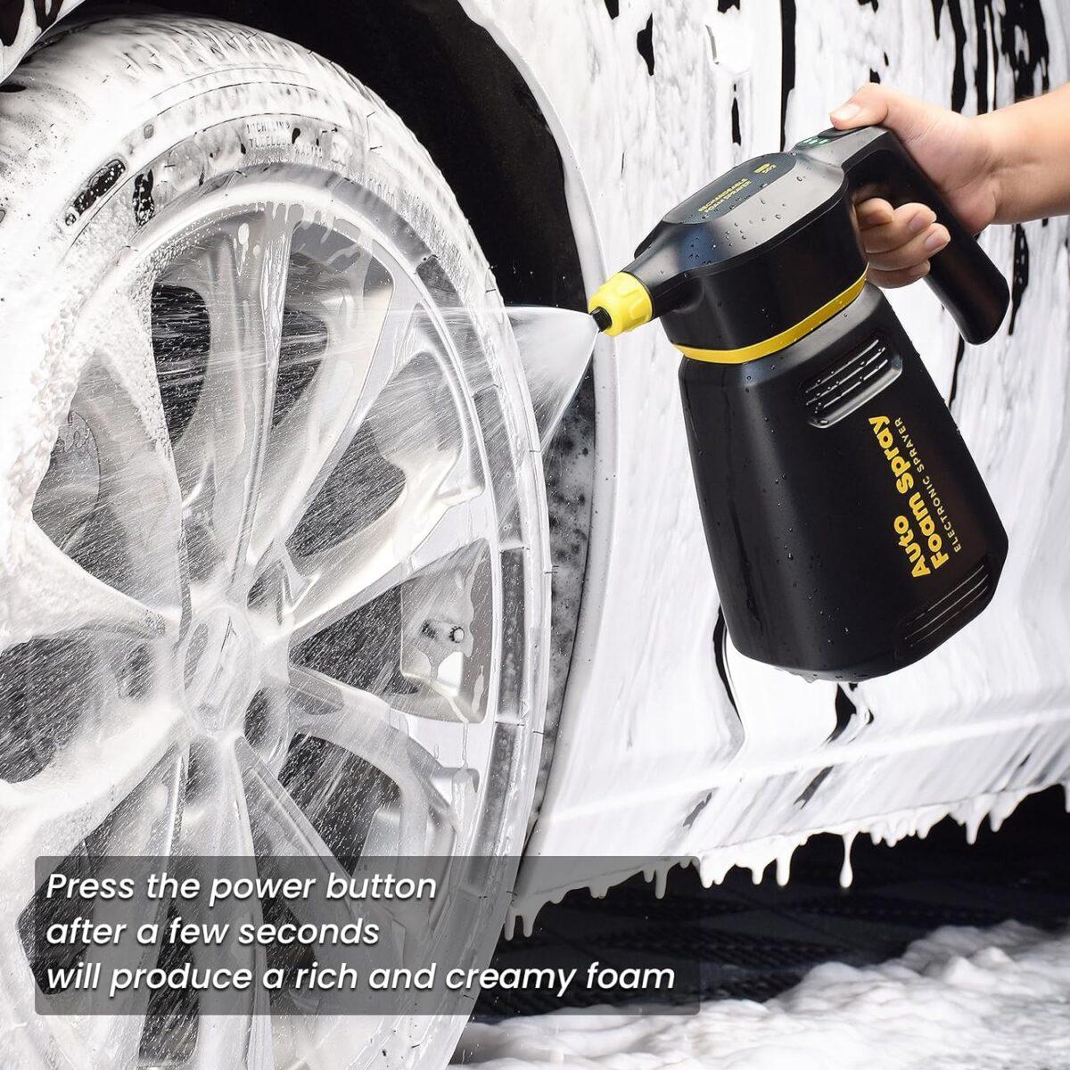 Electric Car Foam Sprayer - Effortless Car Washing Anywhere 2