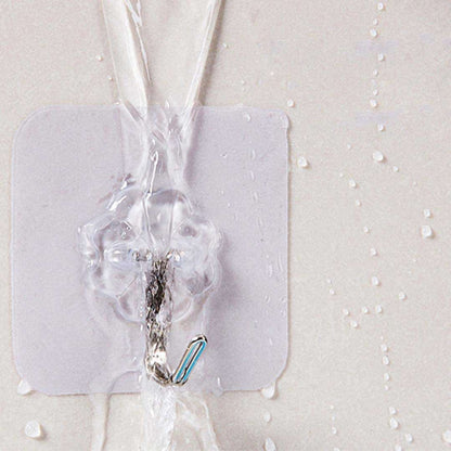 (8 Pack) Transparent Super Suction Wall Hooks 3