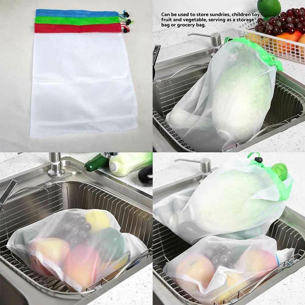 12pcs Reusable Produce Bags - Eco-Friendly Grocery Solution 4