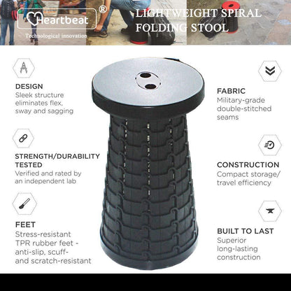 Incredible Retractable Stool - Portable Outdoor Seating 4