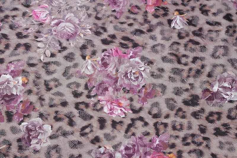 Leopard Print Spaghetti Strap Sleeveless Backless Bodycon Slit Midi Dress - Rown