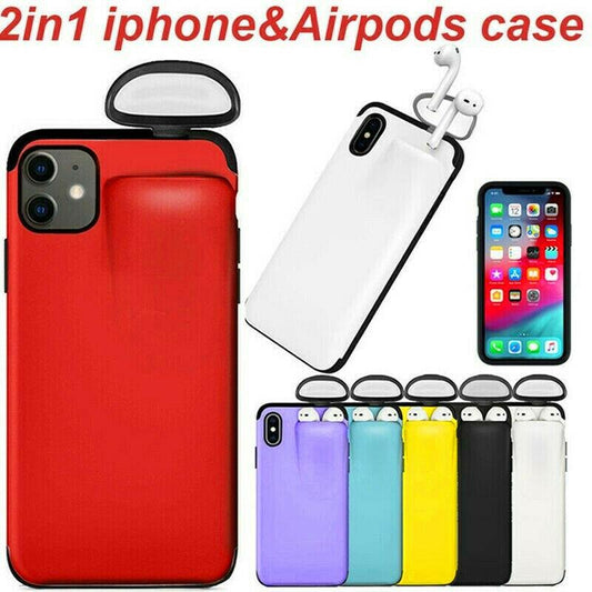 2 in 1 AirPods iPhone Case - Stylish & Practical Protection 1