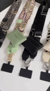 Phone Strap with Zippered Pouch - Hands-Free Convenience 1