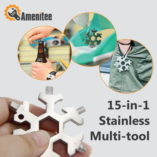 Amenitee 15-in-1 Stainless Multi-tool - Ultimate Outdoor Companion 1
