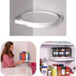 360 Degree Rotating Triangle Shelf - Perfect Home Organizer 1