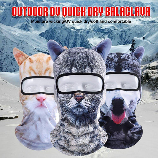 3D Animal Balaclava - Fun & Warm Outdoor Headwear 1
