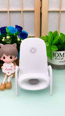 Portable Mini Chair Wireless Charger With Speaker 1