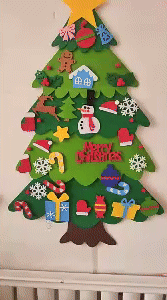 Felt Christmas Tree for Kids - Mess-Free Holiday Fun 1
