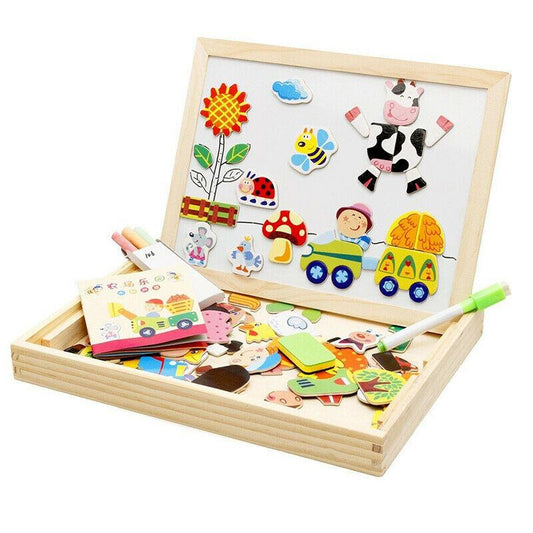 Wooden Magnetic Puzzle - Fun Educational Toy for Kids 1