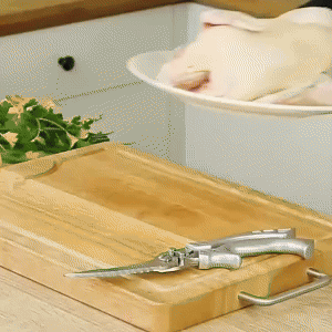 Stainless Steel Bone-Cut Scissors - Easy Kitchen Cutting Tool 1