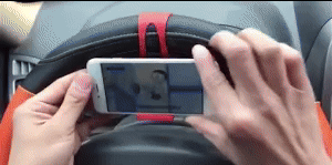 Steering Wheel Phone Holder - Hands-Free Access While Driving 1