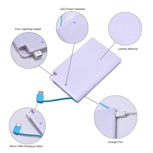 Credit Card Shape Power Bank - Ultra-Portable Charging Solution 1