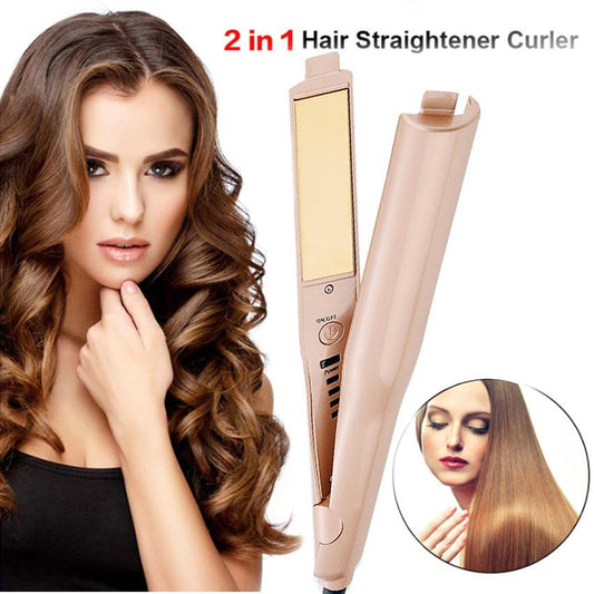 2-in-1 Twist Straightening Curling Iron - Versatile Hair Tool 1
