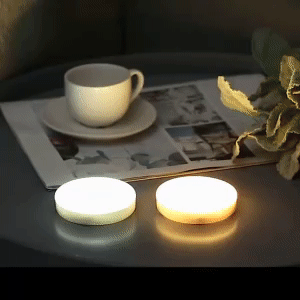LED Puck Night Lights - Illuminate Your Space Effortlessly 1